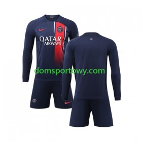 Koszulka Paris Saint-Germain Dziecięcy Domowe Koszulki Piłkarskie 2023-2024 Długi Rękaw